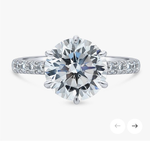 Berricle Solitaire 3.8ct CZ Ring in Sterling Silver Size 4.5 - Picture 5 of 12